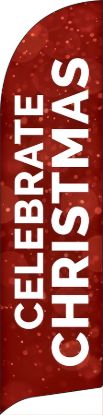 Picture of Celebrate Christmas Red Flag Banner