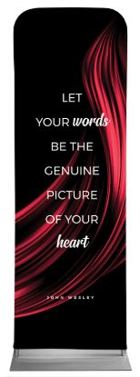 Picture of Let Your Words Color Swirl Words of Wesley Sleeve Banner