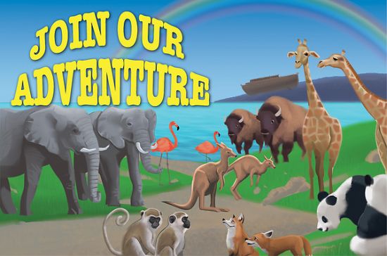 Picture of Bible Story Basics Join Our Adventure Postcard (Pkg of 25)