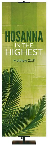 Picture of Easter Adorations Hosanna 2' x 6' Fabric Banner