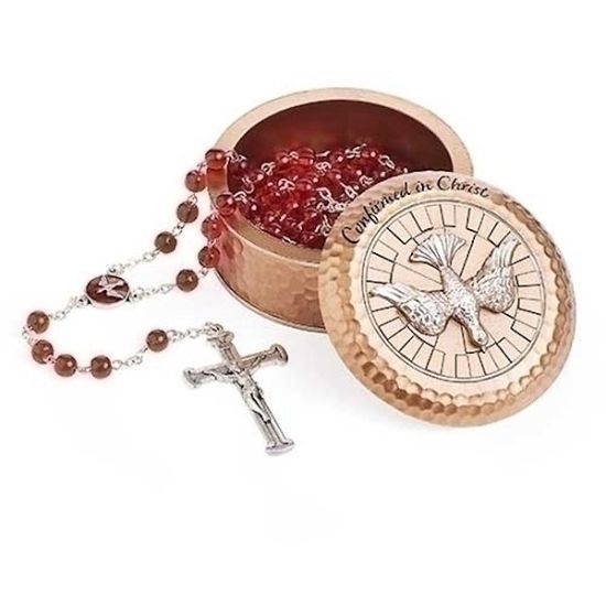 Picture of Dove Confirmation Keepsake Box Confirmed in Christ