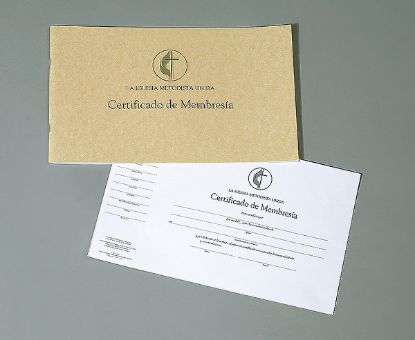 Picture of La Iglesia Metodista Unida Certificados de Membresía (paquete de 26)