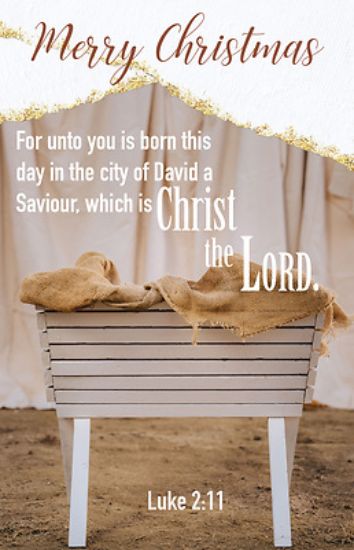 Picture of PKG 100 Merry Christmas Bulletin