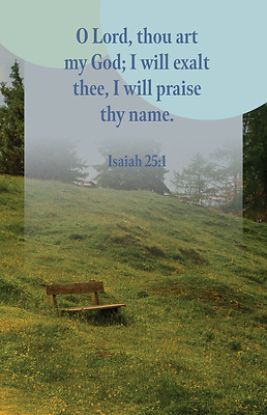 Picture of I Will Exalt General Worship Bulletin PKG 100