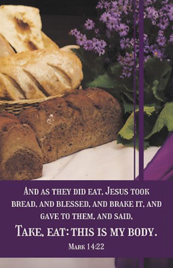 Picture of Communion Bulletin As They Did Eat Pack of 100
