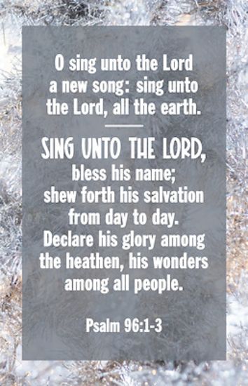 Picture of O Sing Unto the Lord New Year Bulletin Pack of 100