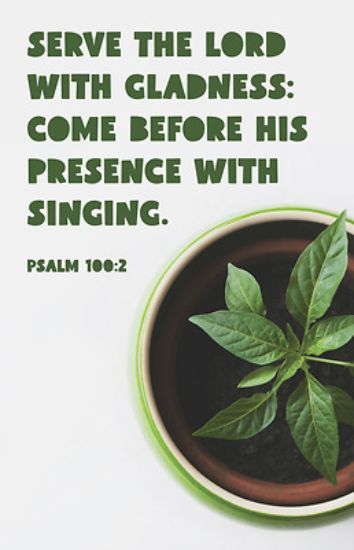 Picture of Serve the Lord with Gladness Worship Bulletin PKG 100