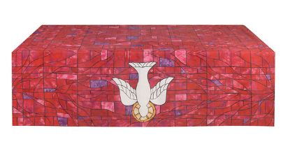 Picture of Symbols of Faith Series Stained Glass Descending Dove Altar Frontal