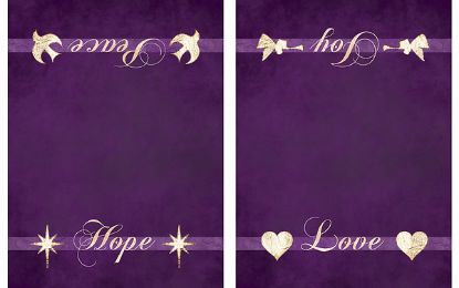 Picture of Chrismons Advent Altar Frontal  - Purple