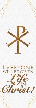 Picture of Easter Chi-Rho 18 Inch x 5 Feet Banner