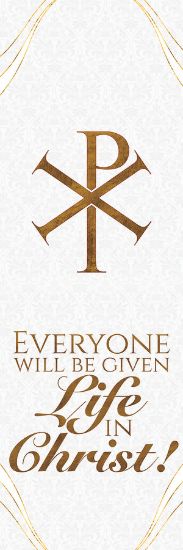 Picture of Easter Chi-Rho 18 Inch x 5 Feet Banner